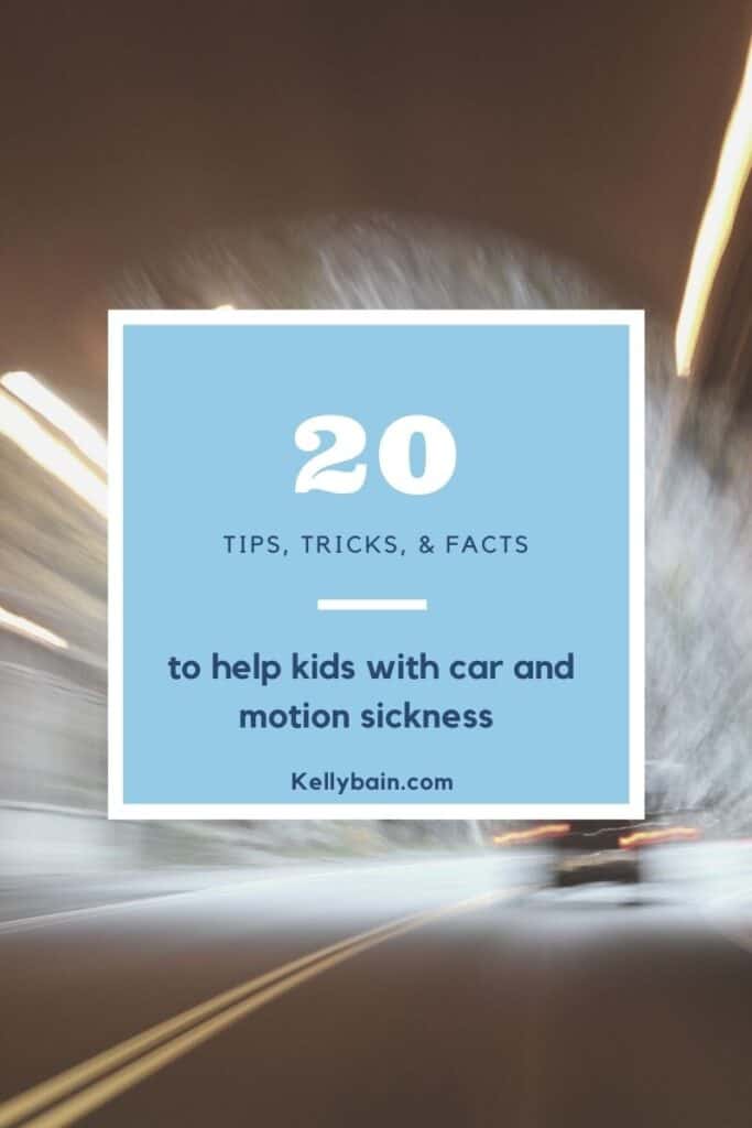 Motion sickness remedies for kids