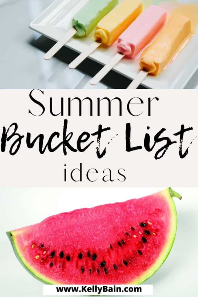 Summer Bucket List