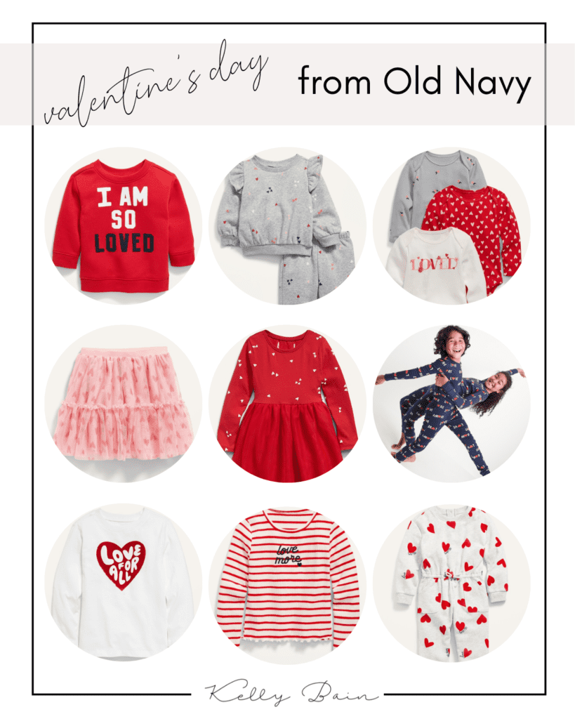 Valentine's Day outfits for kids from Old Navy 