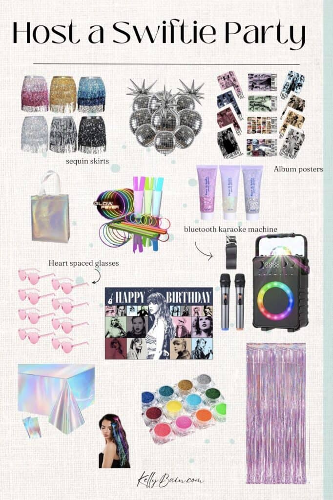 Taylor Swift Party ideas and products